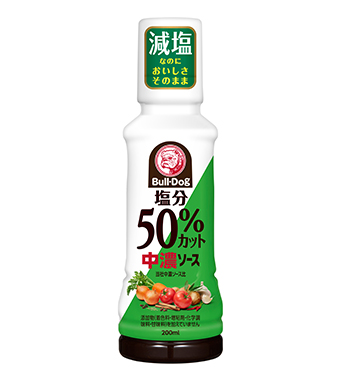 塩分50%カット 中濃ソース200ml
