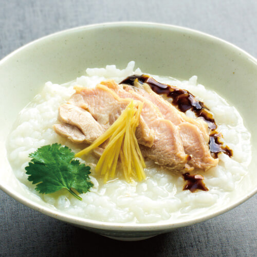鶏としょうがの中華粥