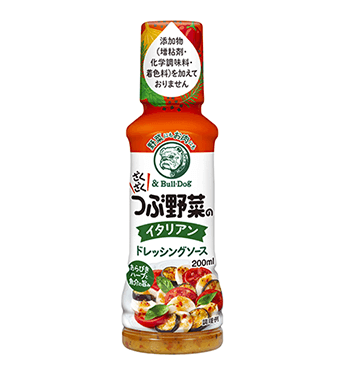 &Bull-Dog つぶ野菜のイタリアン ドレッシングソース 200ml