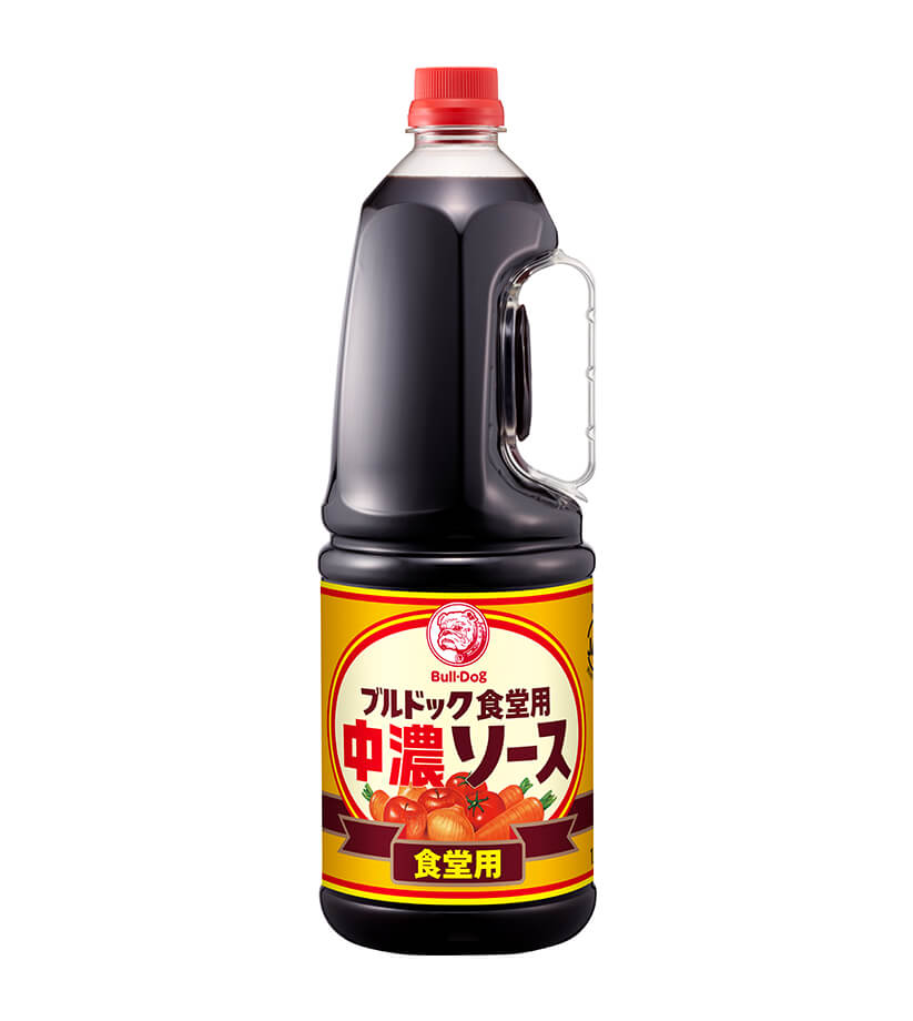 ブルドック 食堂用中濃ソース ハンディパック 1.8L