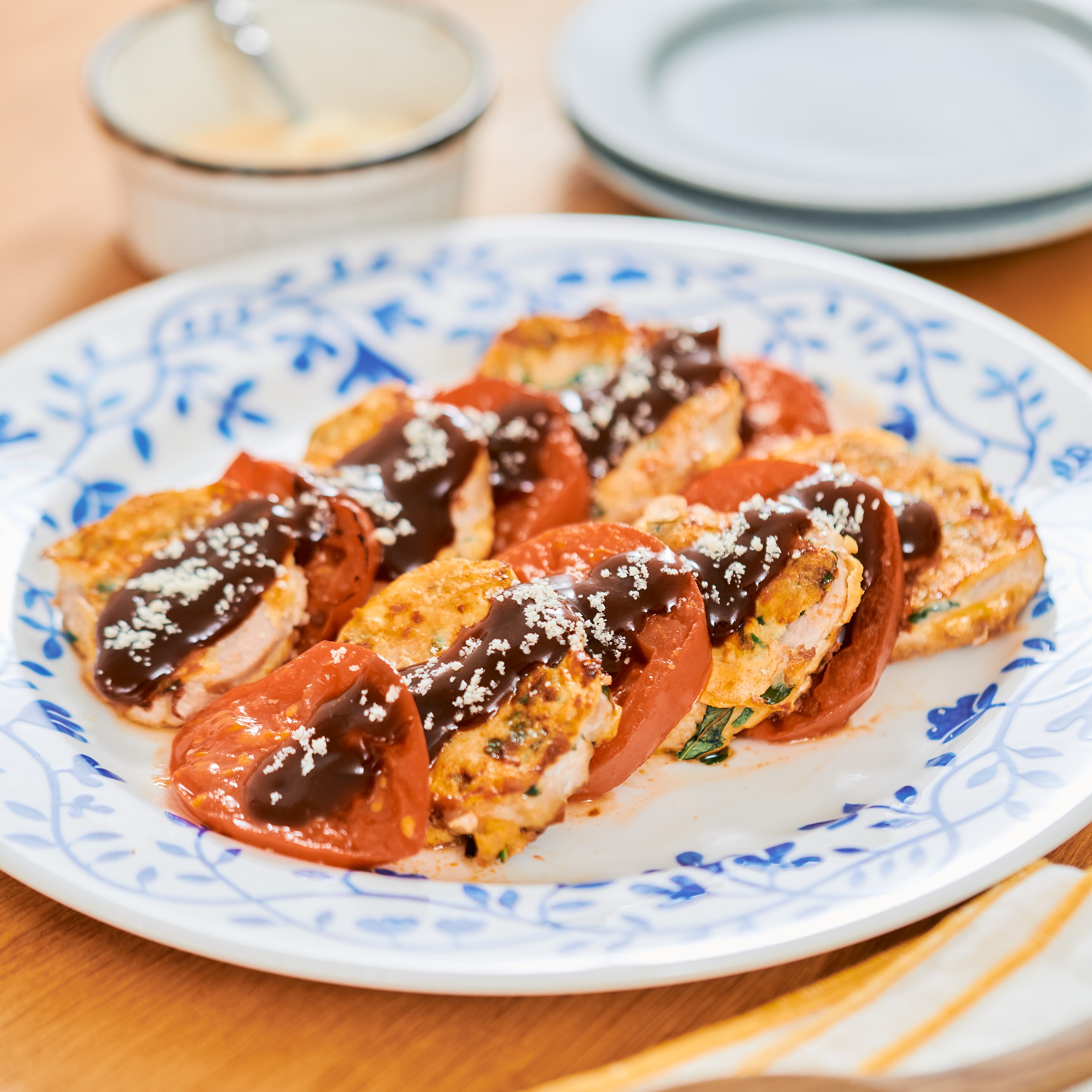 豚ヒレ肉のピカタ デミかけ