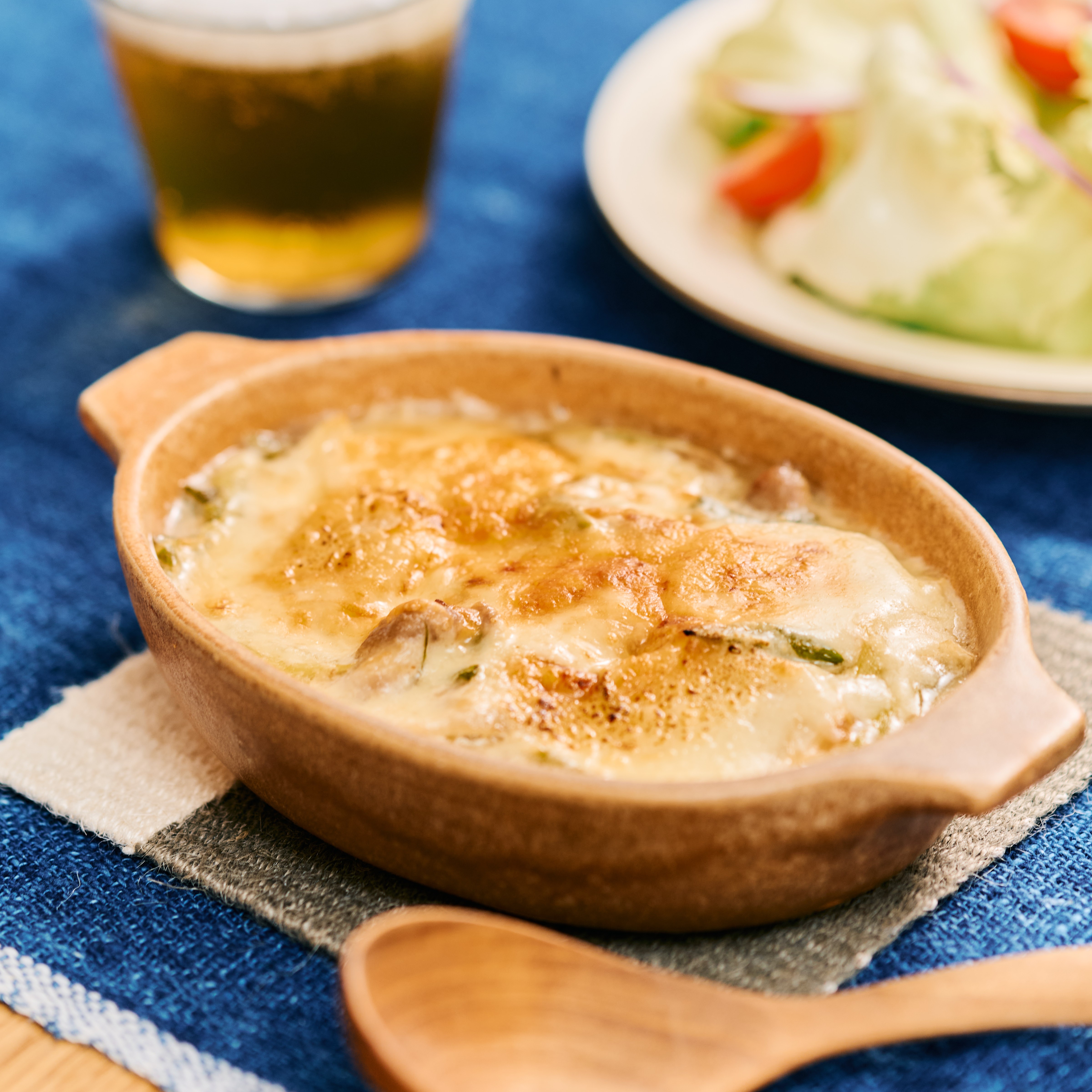 ねぎ塩と長芋のグラタン