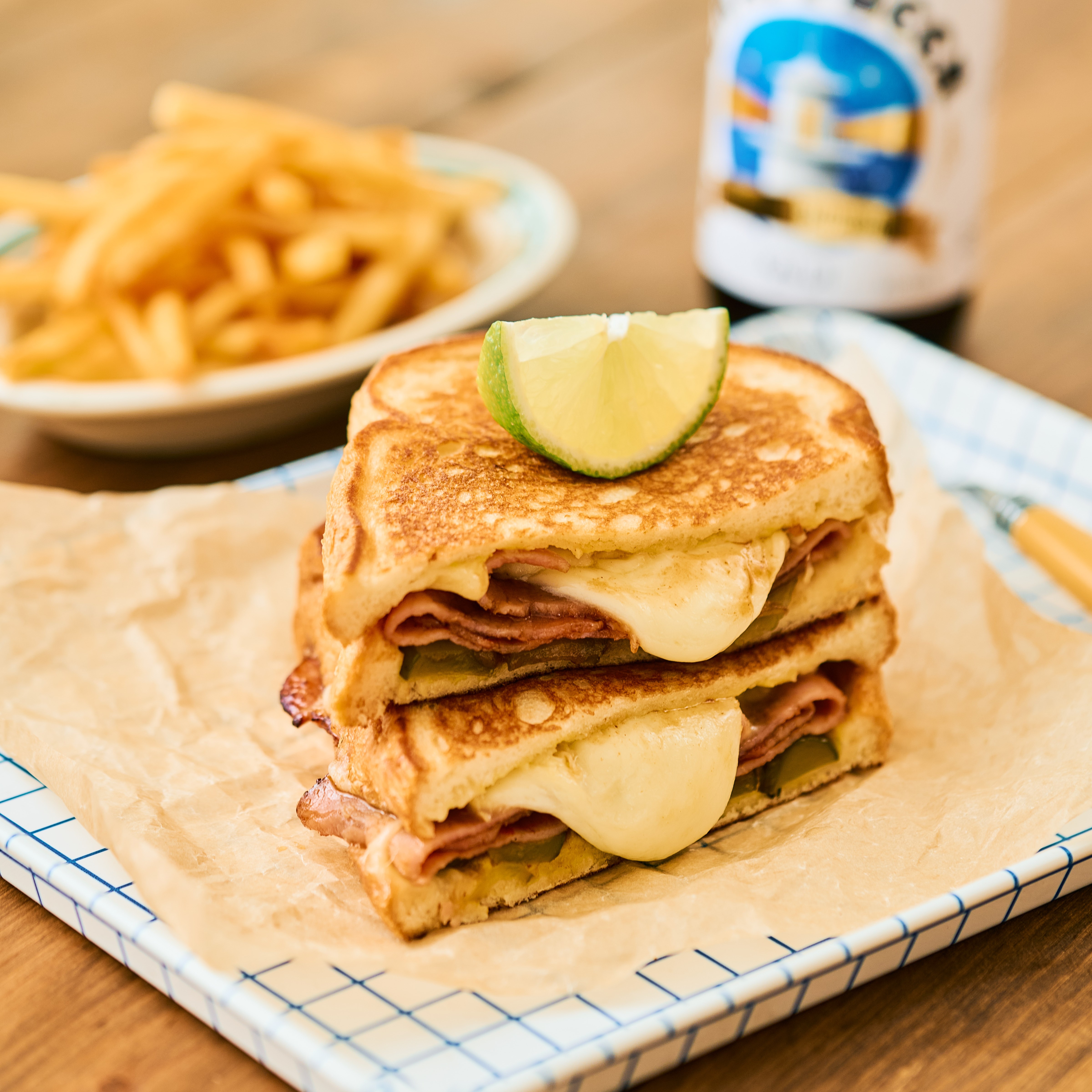 キューバサンド風ホットサンド