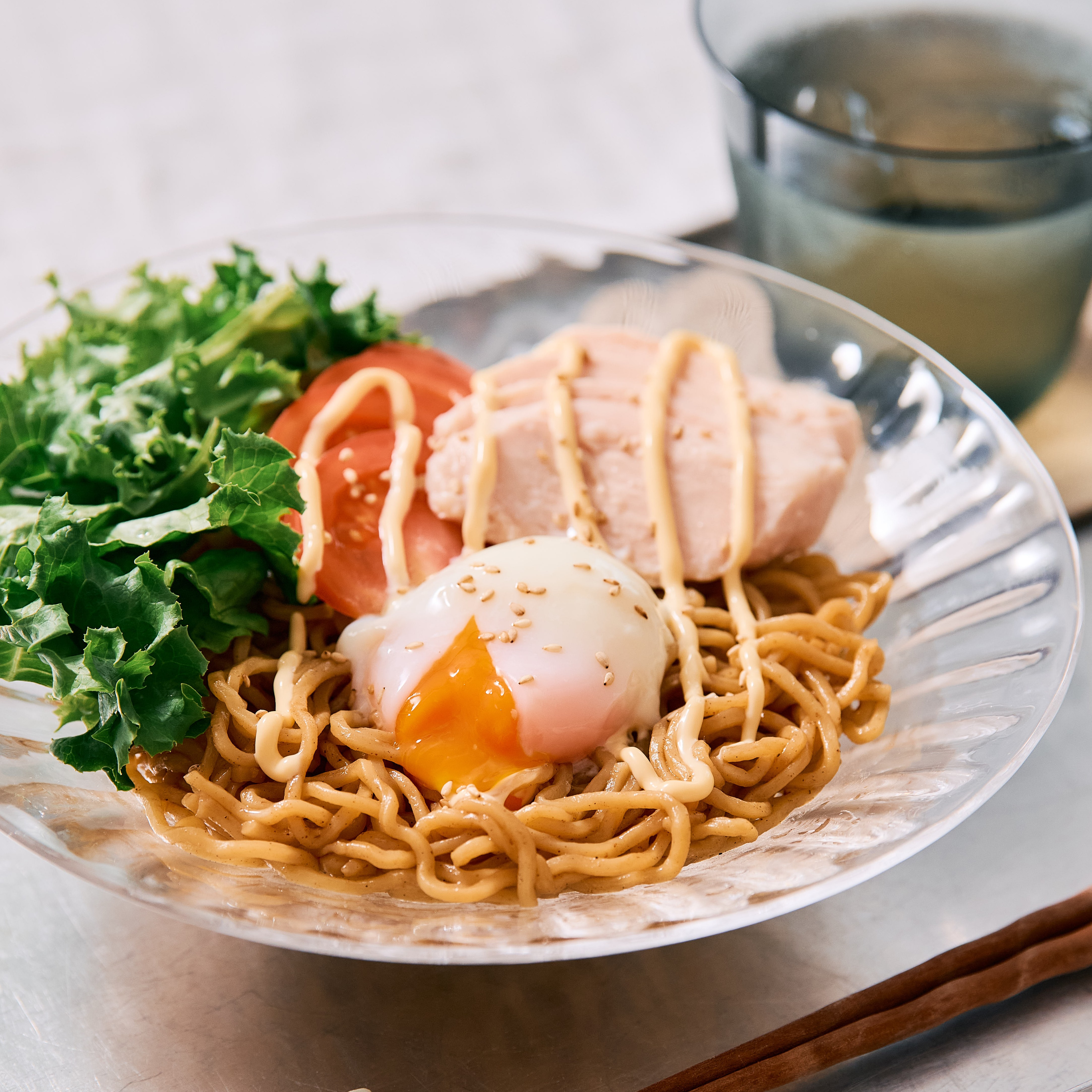 冷やしピリ辛まぜラーメン